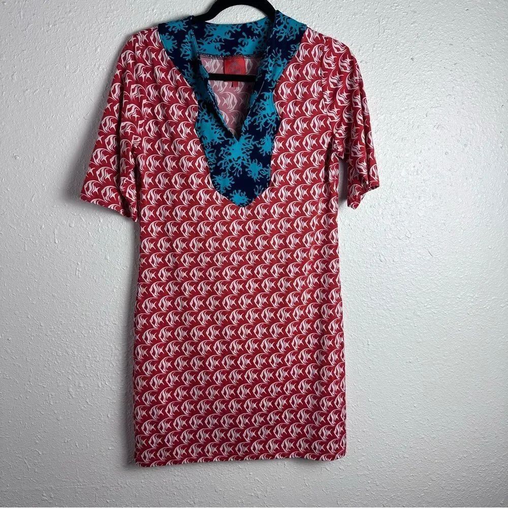 ⭐️Tracy Negoshian‎ Fish Pattern Dress Size Small